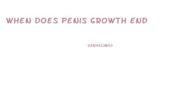 When Does Penis Growth End