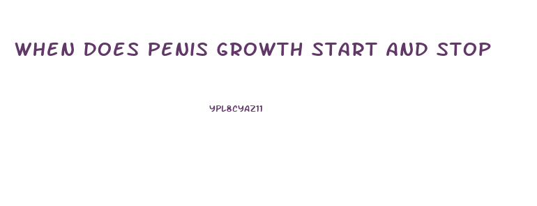 When Does Penis Growth Start And Stop