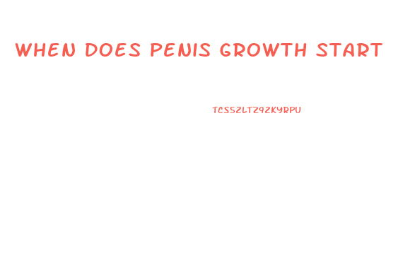 When Does Penis Growth Start