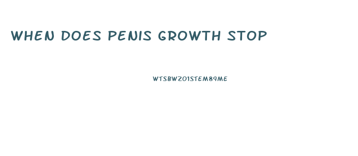 When Does Penis Growth Stop
