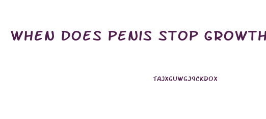 When Does Penis Stop Growth