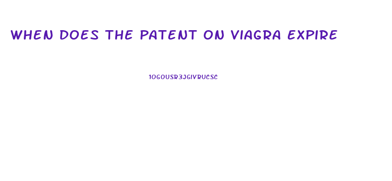 When Does The Patent On Viagra Expire