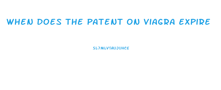 When Does The Patent On Viagra Expire