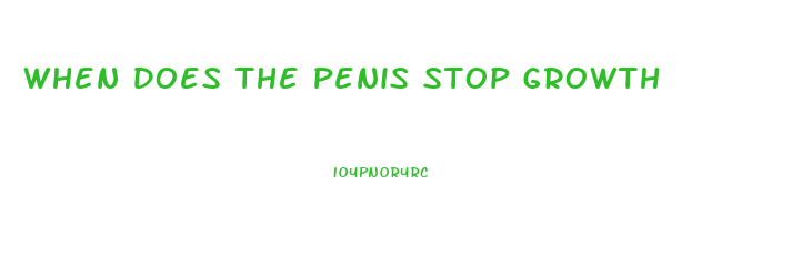 When Does The Penis Stop Growth