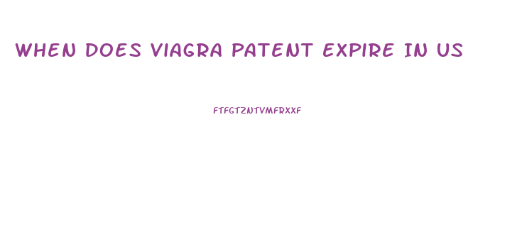 When Does Viagra Patent Expire In Us