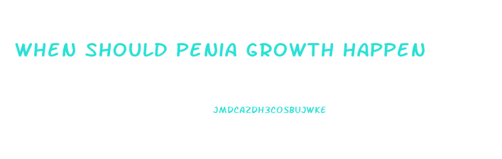When Should Penia Growth Happen