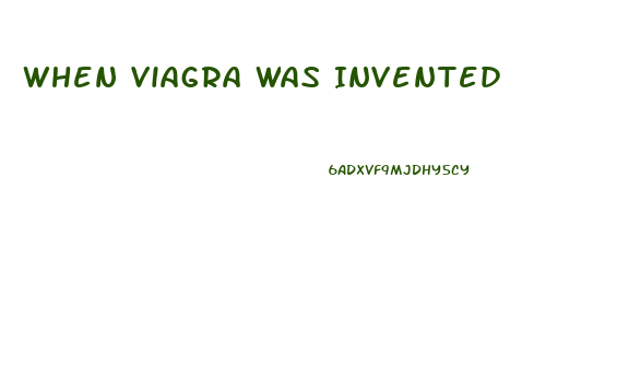 When Viagra Was Invented