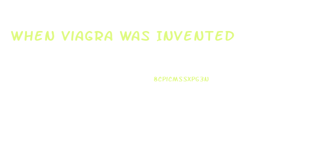 When Viagra Was Invented