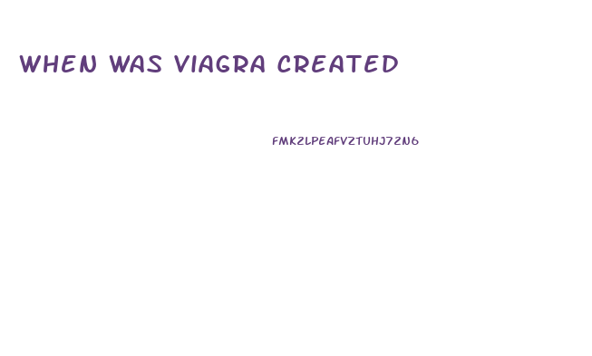 When Was Viagra Created