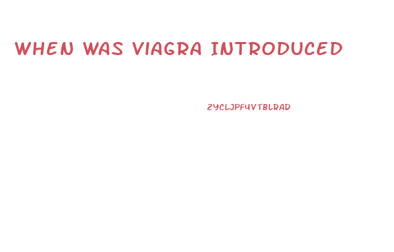 When Was Viagra Introduced