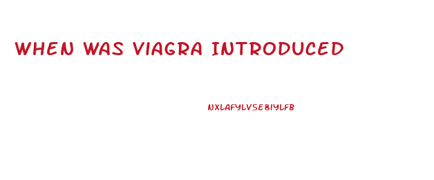When Was Viagra Introduced
