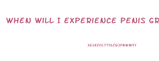 When Will I Experience Penis Growth During Puberty