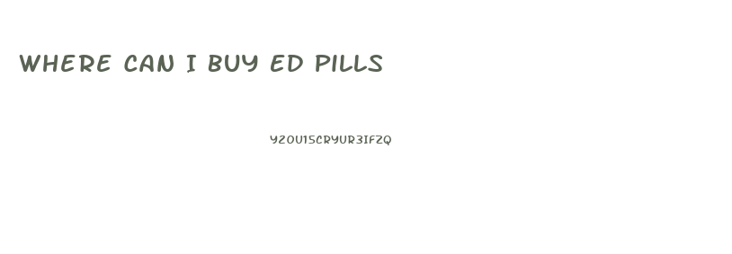 Where Can I Buy Ed Pills