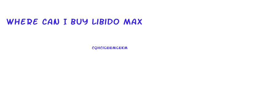Where Can I Buy Libido Max