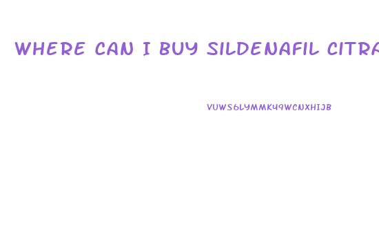 Where Can I Buy Sildenafil Citrate Free Samples