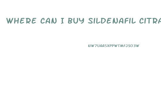 Where Can I Buy Sildenafil Citrate Free Samples