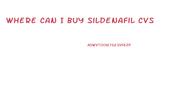 Where Can I Buy Sildenafil Cvs