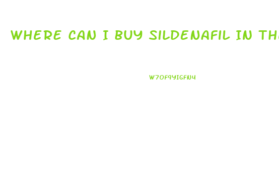 Where Can I Buy Sildenafil In The Uk