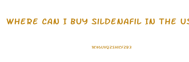 Where Can I Buy Sildenafil In The Us