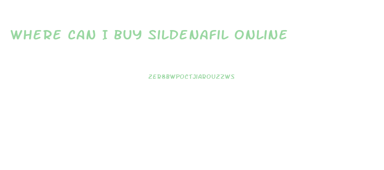 Where Can I Buy Sildenafil Online