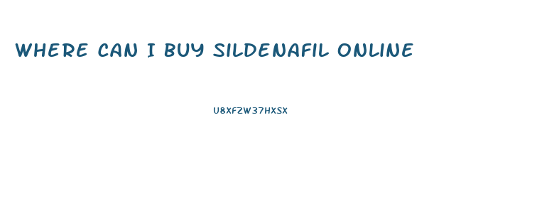 Where Can I Buy Sildenafil Online