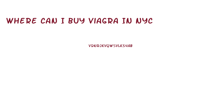 Where Can I Buy Viagra In Nyc