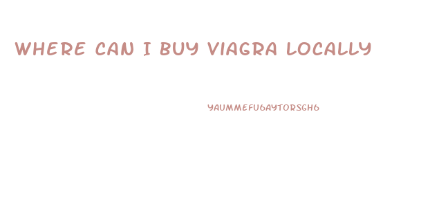 Where Can I Buy Viagra Locally