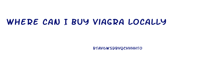 Where Can I Buy Viagra Locally