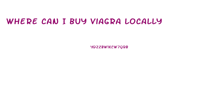 Where Can I Buy Viagra Locally