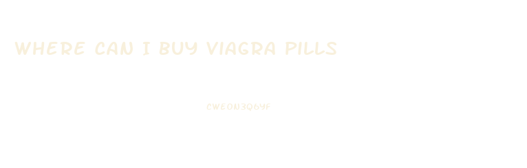 Where Can I Buy Viagra Pills