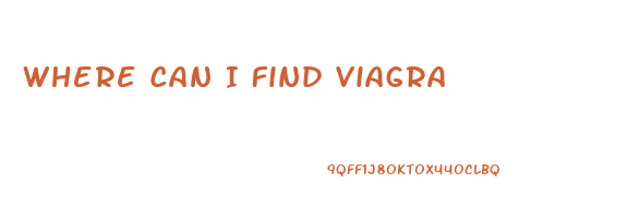 Where Can I Find Viagra