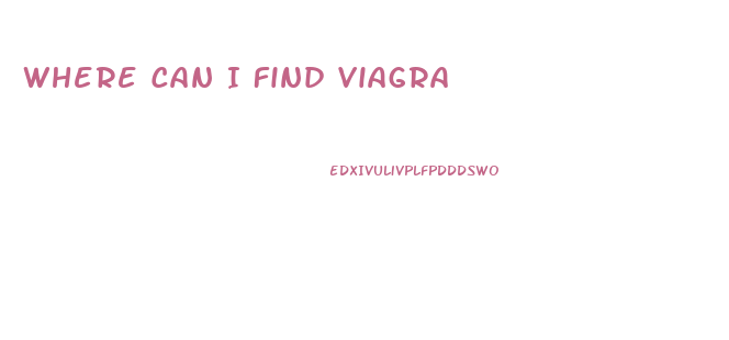Where Can I Find Viagra