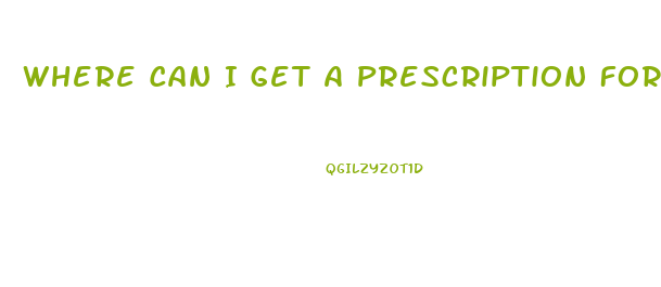 Where Can I Get A Prescription For Sildenafil