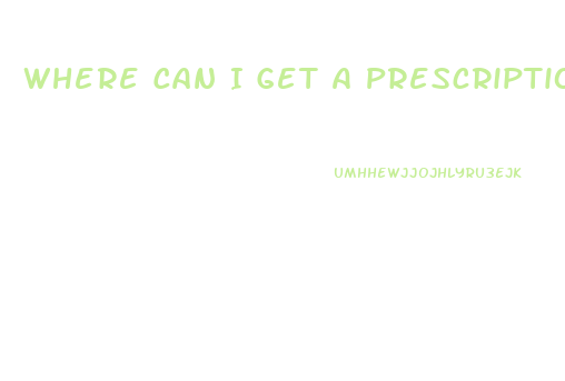 Where Can I Get A Prescription For Sildenafil