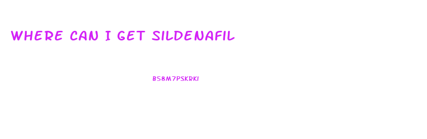 Where Can I Get Sildenafil