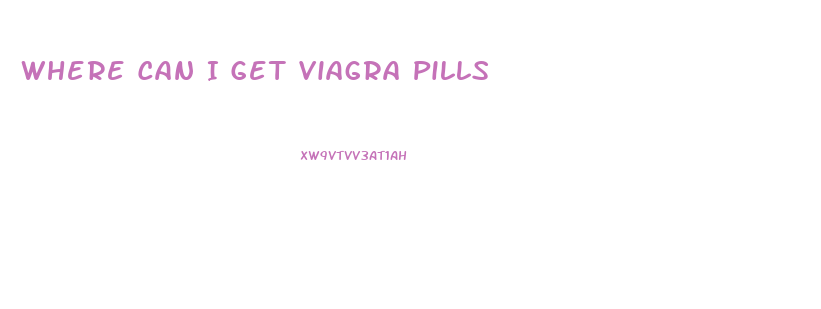 Where Can I Get Viagra Pills