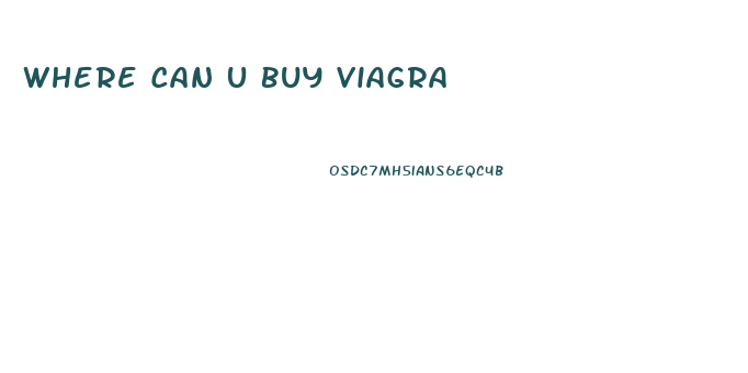 Where Can U Buy Viagra