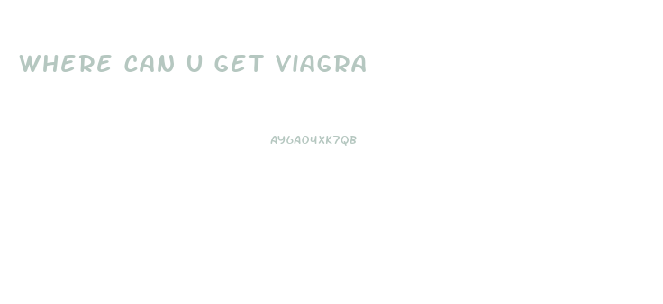 Where Can U Get Viagra