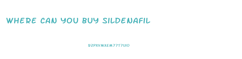 Where Can You Buy Sildenafil