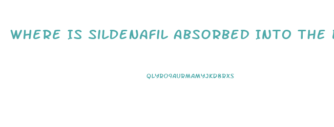 Where Is Sildenafil Absorbed Into The Body