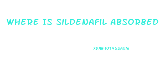 Where Is Sildenafil Absorbed Into The Body