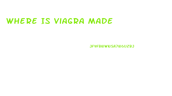 Where Is Viagra Made