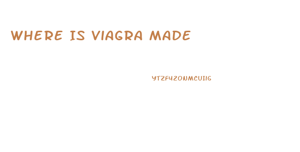 Where Is Viagra Made