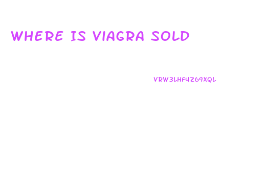 Where Is Viagra Sold