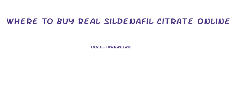 Where To Buy Real Sildenafil Citrate Online