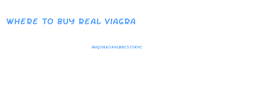 Where To Buy Real Viagra