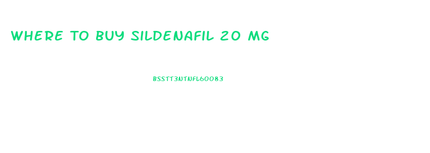 Where To Buy Sildenafil 20 Mg