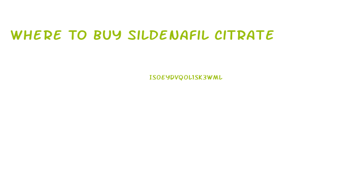 Where To Buy Sildenafil Citrate