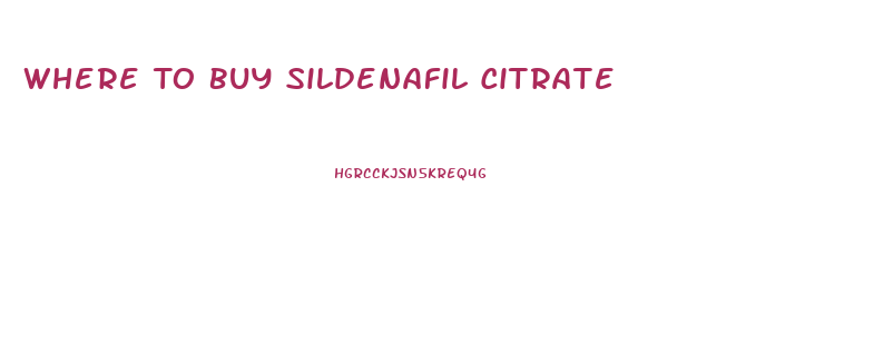 Where To Buy Sildenafil Citrate