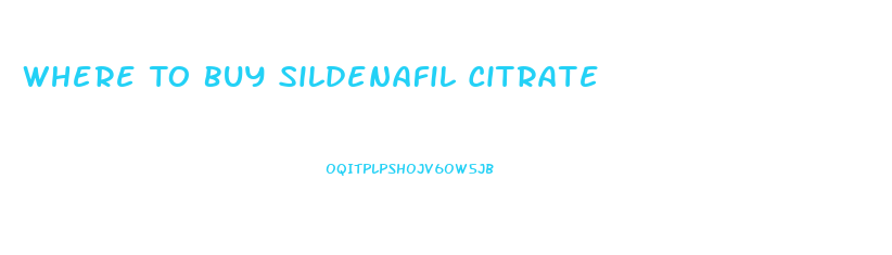 Where To Buy Sildenafil Citrate